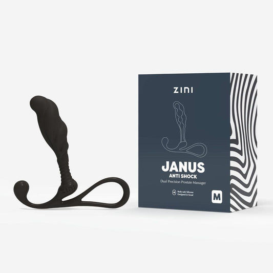 Zini Janus Anti Shock - Medium - Black Medium Prostate Massager - ZA502