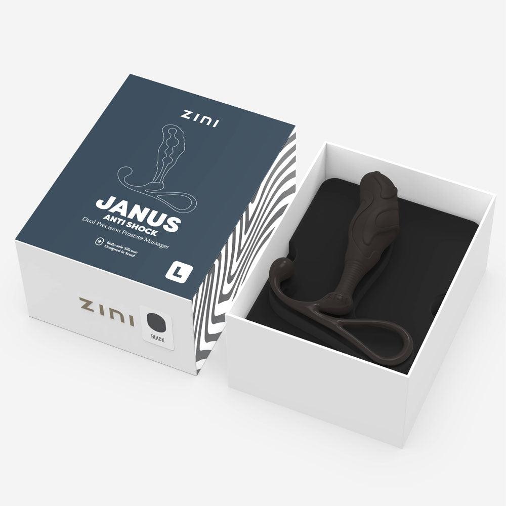 Zini Janus Anti Shock - Large - Black Large Prostate Massager - ZA503