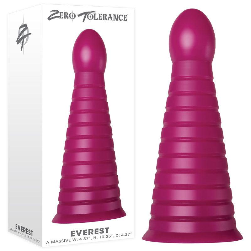 Zero Tolerance Everest - Burgundy Red 26 cm Giant Butt Plug - ZE-AP-6399-2