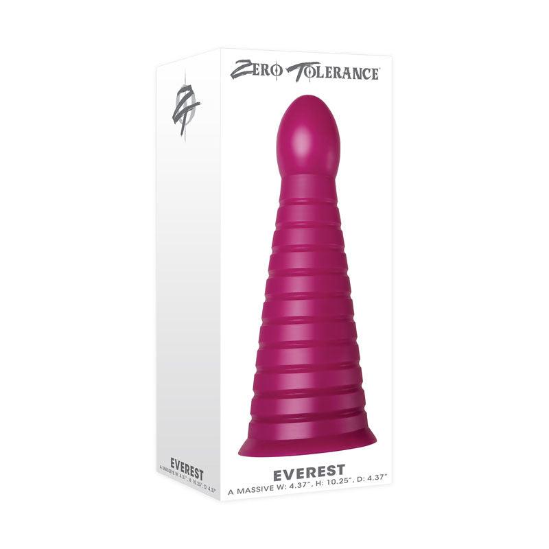 Zero Tolerance Everest - Burgundy Red 26 cm Giant Butt Plug - ZE-AP-6399-2