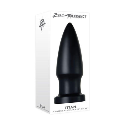 Zero Tolerance The Titan - Black Giant Butt Plug - ZE-AP-6405-2