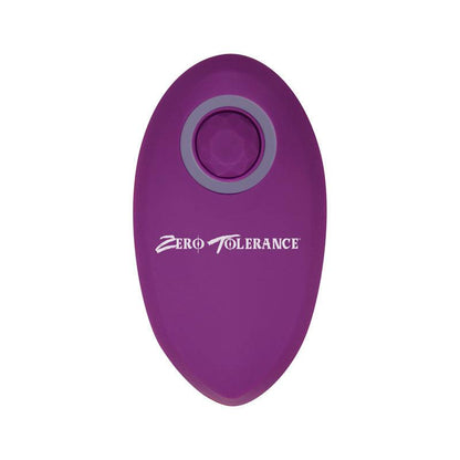 Zero Tolerance Tunnel Teaser - Purple 13.9 cm USB Rechargeable Butt Plug with Wireless Remote - ZE-AP-7631-2