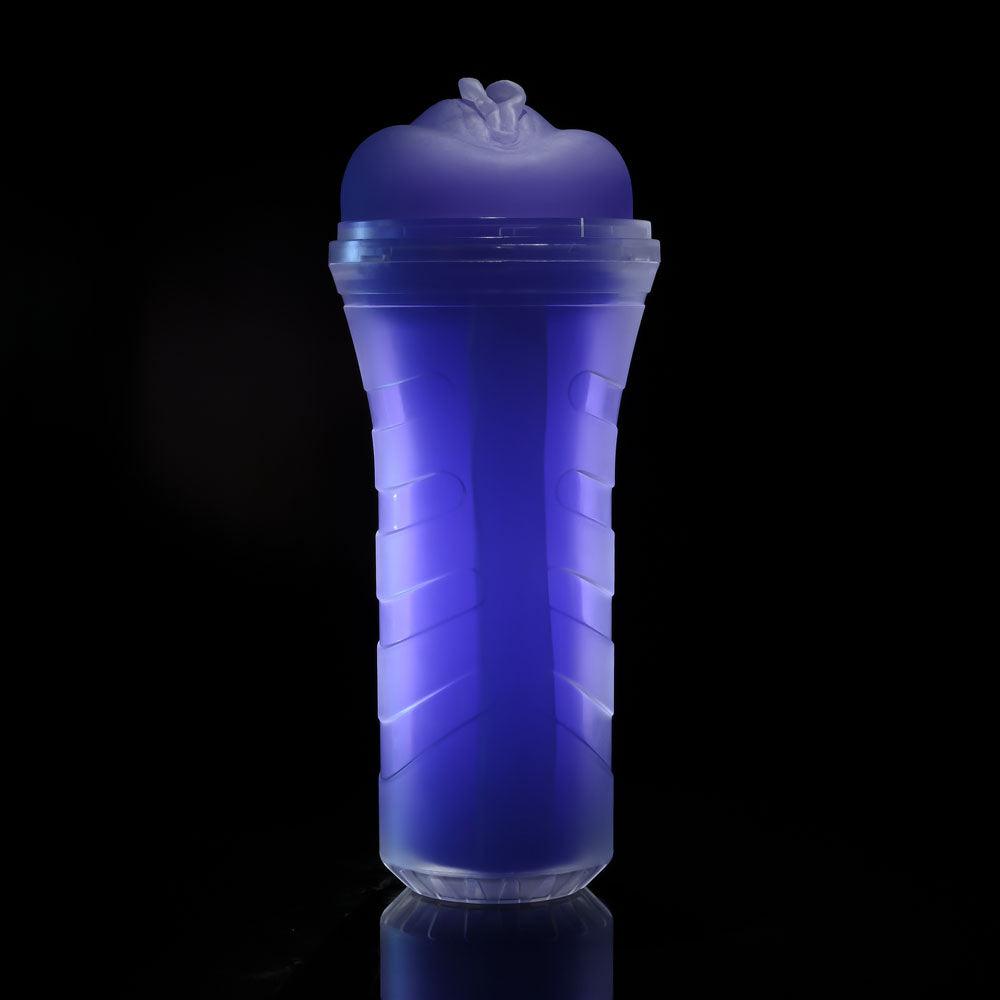 Zero Tolerance POP ON THE GLOW - Glow in Dark Purple Vagina Stroker - ZE-MS-5575-2