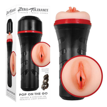 Zero Tolerance POP ON THE GO Light - Flesh Vagina Masturbator - ZE-MS-9406-2