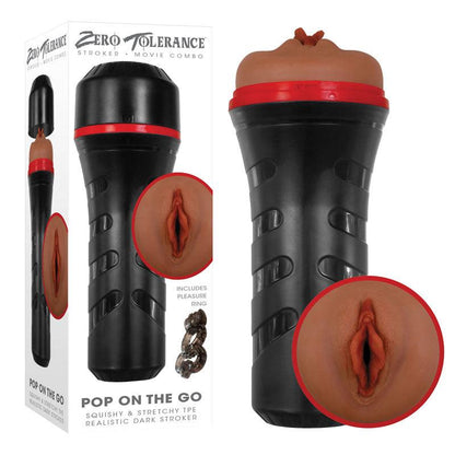 Zero Tolerance POP ON THE GO Dark - Brown Vagina Masturbator - ZE-MS-9413-2