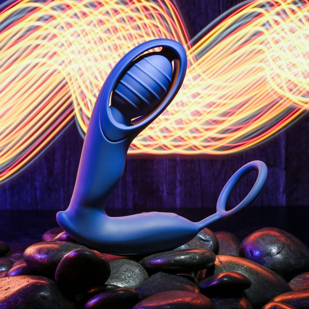 Zero Tolerance EXTRA MILE - Blue USB Rechargeable Vibrating Prostate Massager - ZE-RS-1713-2