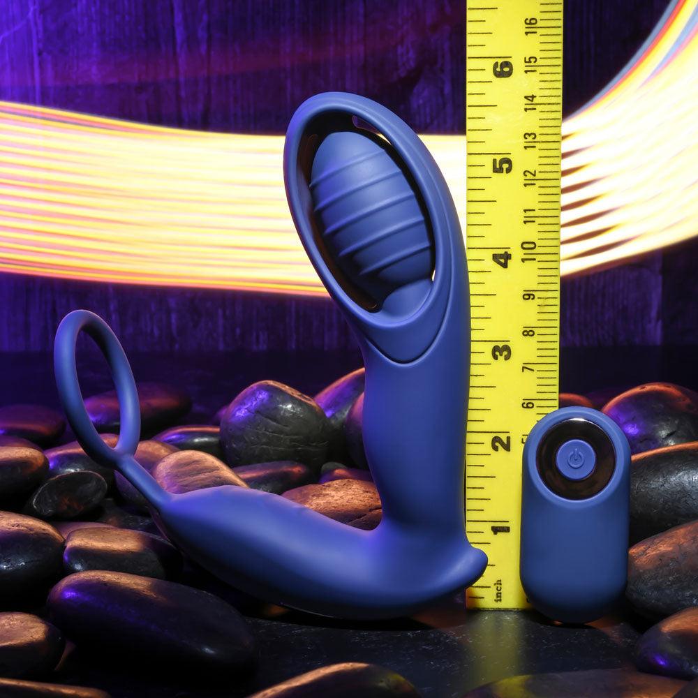 Zero Tolerance EXTRA MILE - Blue USB Rechargeable Vibrating Prostate Massager - ZE-RS-1713-2