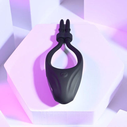 Zero Tolerance PERFECT FIT - Black USB Rechargeable Vibrating Lasso Cock Ring - ZE-RS-2680-2