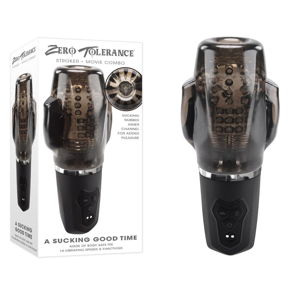 Zero Tolerance A SUCKING GOOD TIME - USB Rechargeable Sucking & Vibrating Stroker - ZE-RS-3663-2