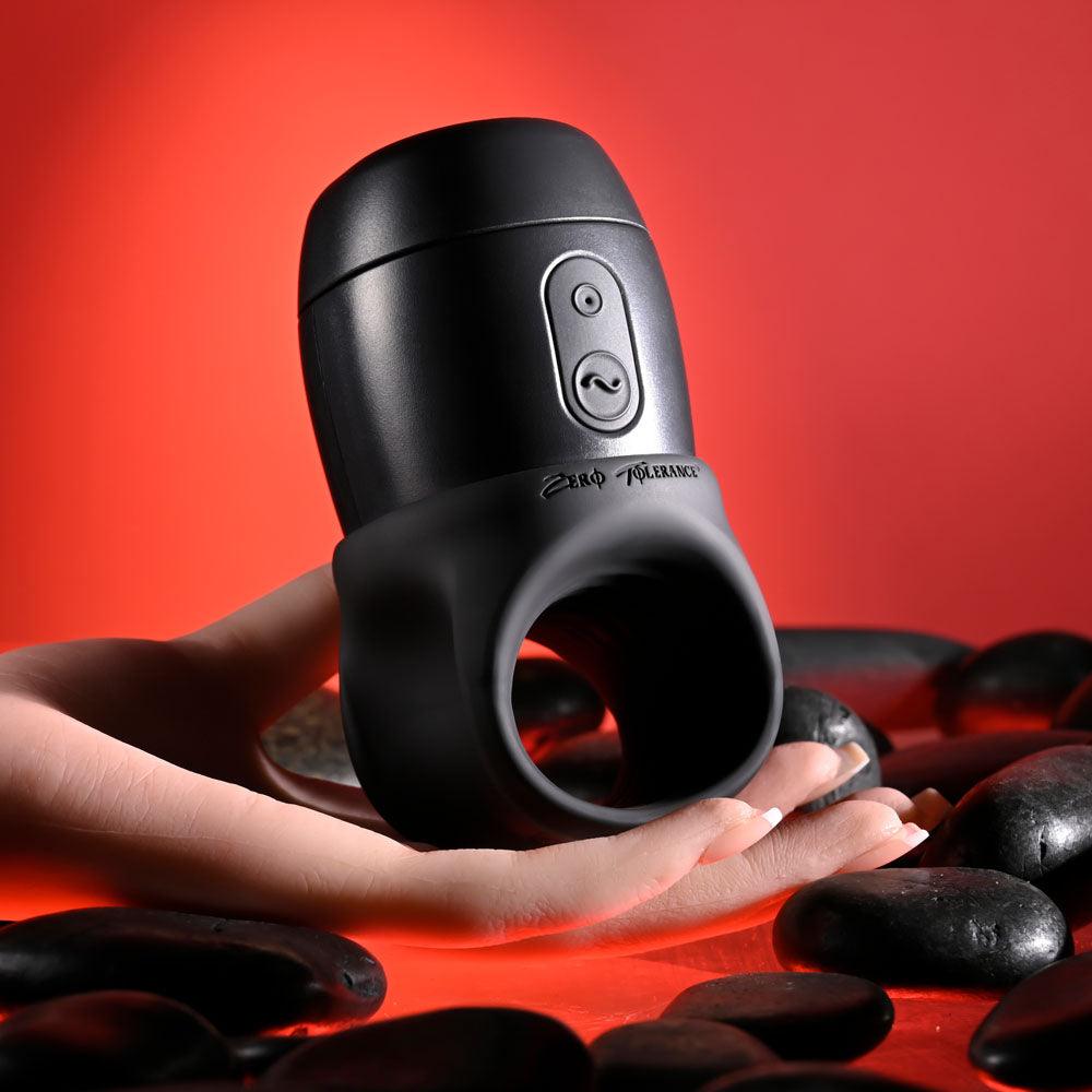 Zero Tolerance WET IT BE - Black USB Rechargeable Vibrating and Self Lubricating Stroker - ZE-RS-3953-2