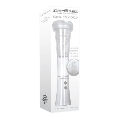 Zero Tolerance Sucking Good - White USB Rechargeable Vibrating Masturbator - ZE-RS-4982-2