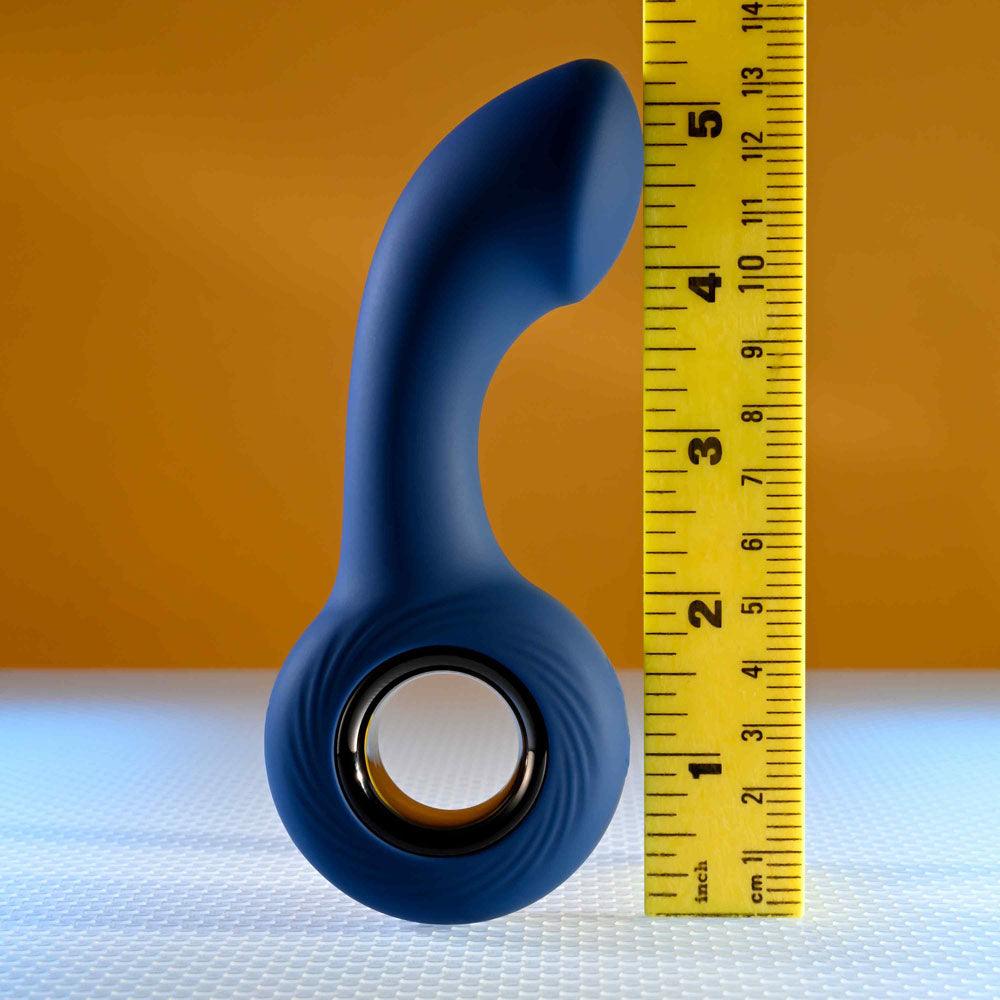 Zero Tolerance THE REACH - Blue 13.8 cm USB Rechargeable Vibrating Anal Plug - ZE-RS-5094-2