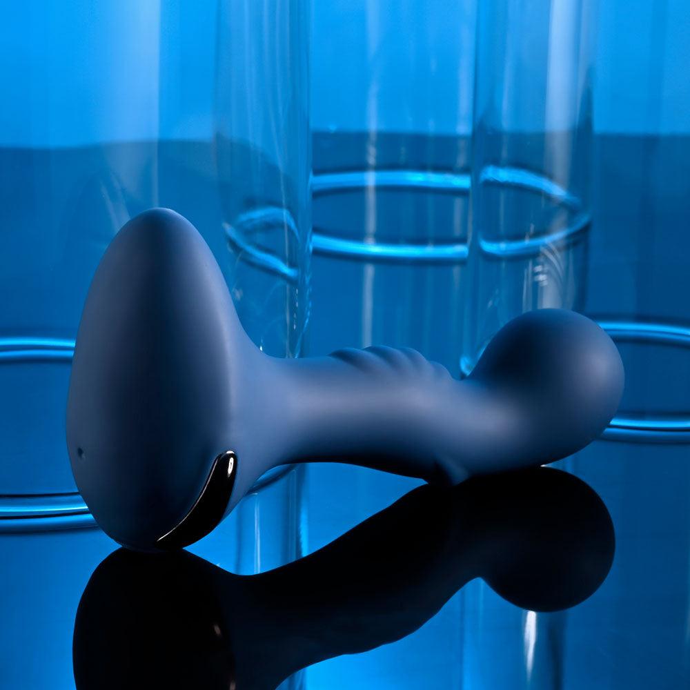 Zero Tolerance BLUE OASIS - Blue 12.3 cm USB Rechargeable Vibrating Anal Plug - ZE-RS-5131-2