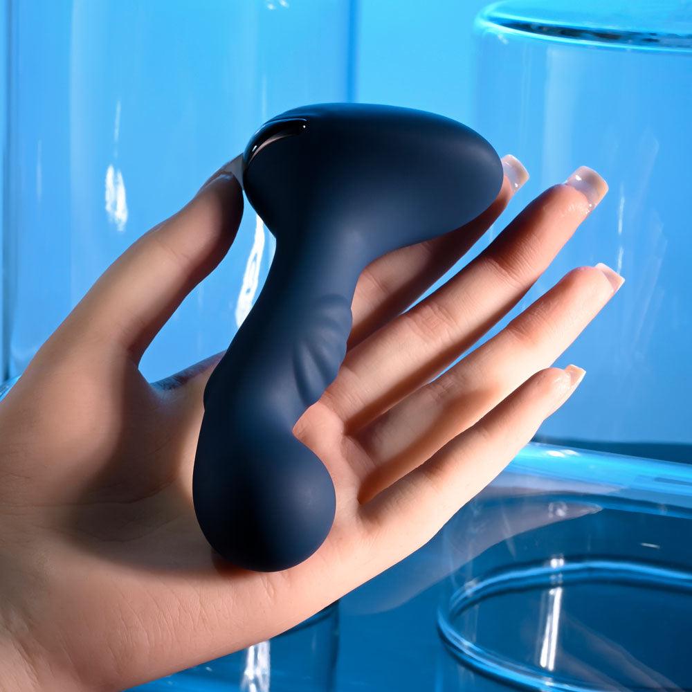 Zero Tolerance BLUE OASIS - Blue 12.3 cm USB Rechargeable Vibrating Anal Plug - ZE-RS-5131-2