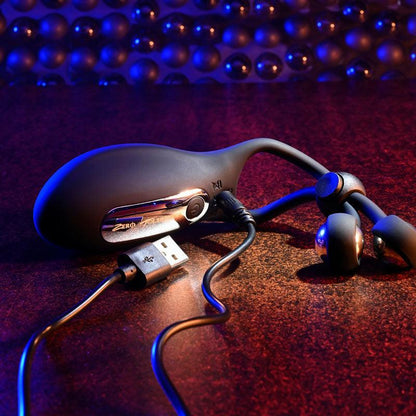 Zero Tolerance THE BIG BANG - Black USB Rechargeable Vibrating Lasso Cock Ring - ZE-RS-8256-2