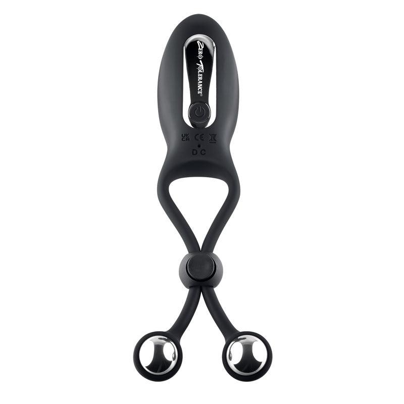 Zero Tolerance THE BIG BANG - Black USB Rechargeable Vibrating Lasso Cock Ring - ZE-RS-8256-2