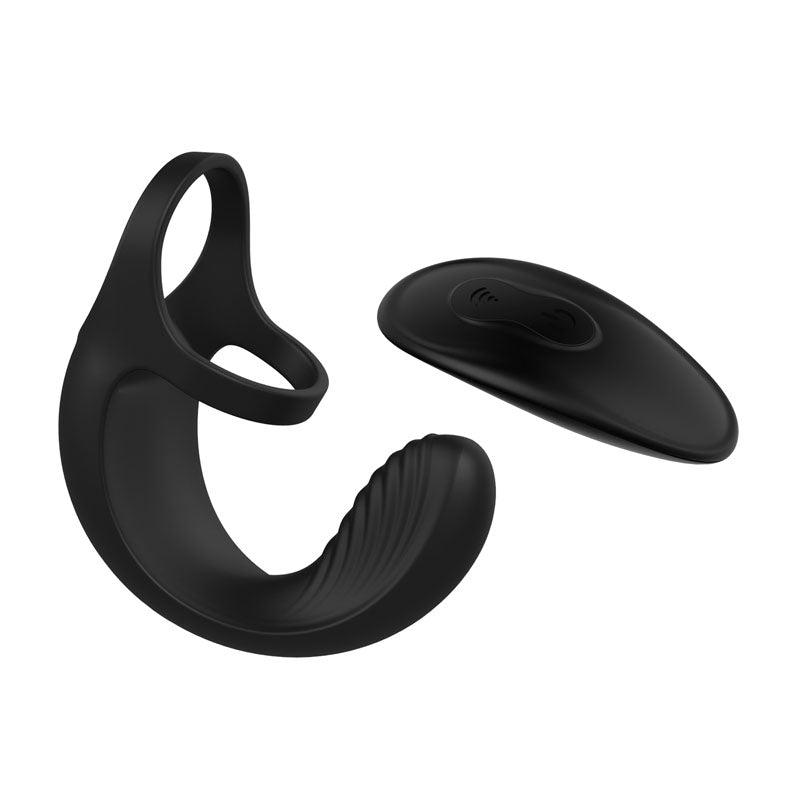 Zero Tolerance Vibrating Ball Cradle - Black USB Rechargeable Vibrating Cock Ring - ZE-RS-8485-2