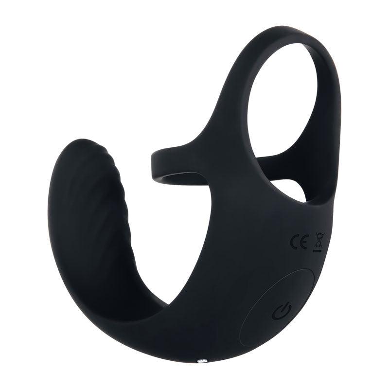 Zero Tolerance Vibrating Ball Cradle - Black USB Rechargeable Vibrating Cock Ring - ZE-RS-8485-2