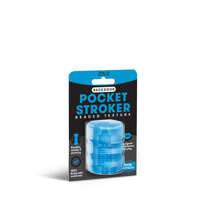 Zolo Backdoor Pocket Stroker - Blue Mini Stroker - ZO-6002