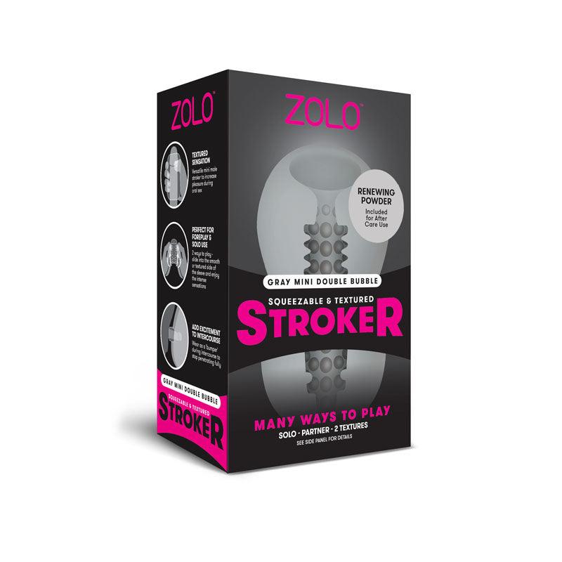 Zolo Grey Mini Double Bubble Stroker - Grey Stroker Sleeve - ZO-6025