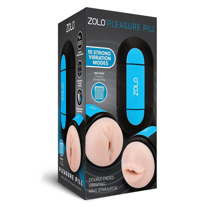 Zolo Pleasure Pill - Double Ended USB Rechargeable Stroker - ZO-6040