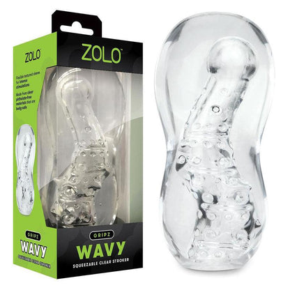 Zolo Gripz - Wavy - Clear Stroker Sleeve - ZO-6043