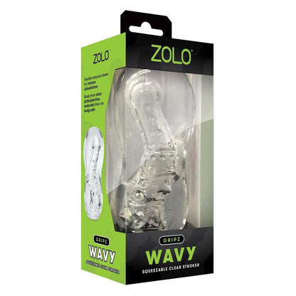 Zolo Gripz - Wavy - Clear Stroker Sleeve - ZO-6043