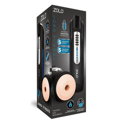 Zolo Long Stroke - USB Rechargeable Thusting Masturbator - ZO-6054