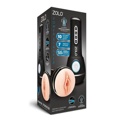 Zolo Power Stroker - Flesh USB Rechargeable Powered Masturbator - ZO-6055