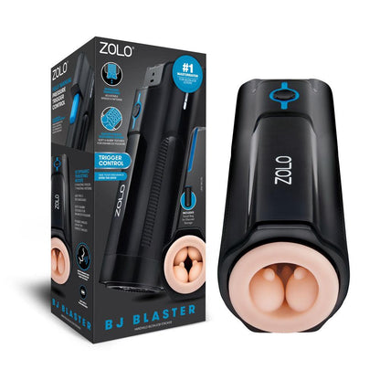 Zolo BJ Blaster - USB Rechargeable Vibrating & Thrusting Masturbator - ZO-6059