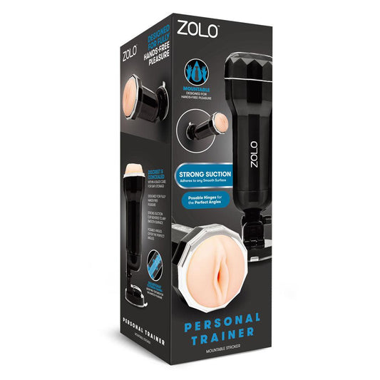 Zolo Personal Trainer - Flesh Vagina Stroker with Suction Mount - ZO-6060