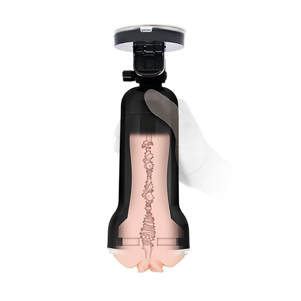 Zolo Personal Trainer - Flesh Vagina Stroker with Suction Mount - ZO-6060