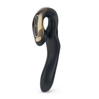 Zini Roae Special Edition - Black/Gold - Black/Gold 19.5 cm USB Rechargeable Vibrator - ZV011