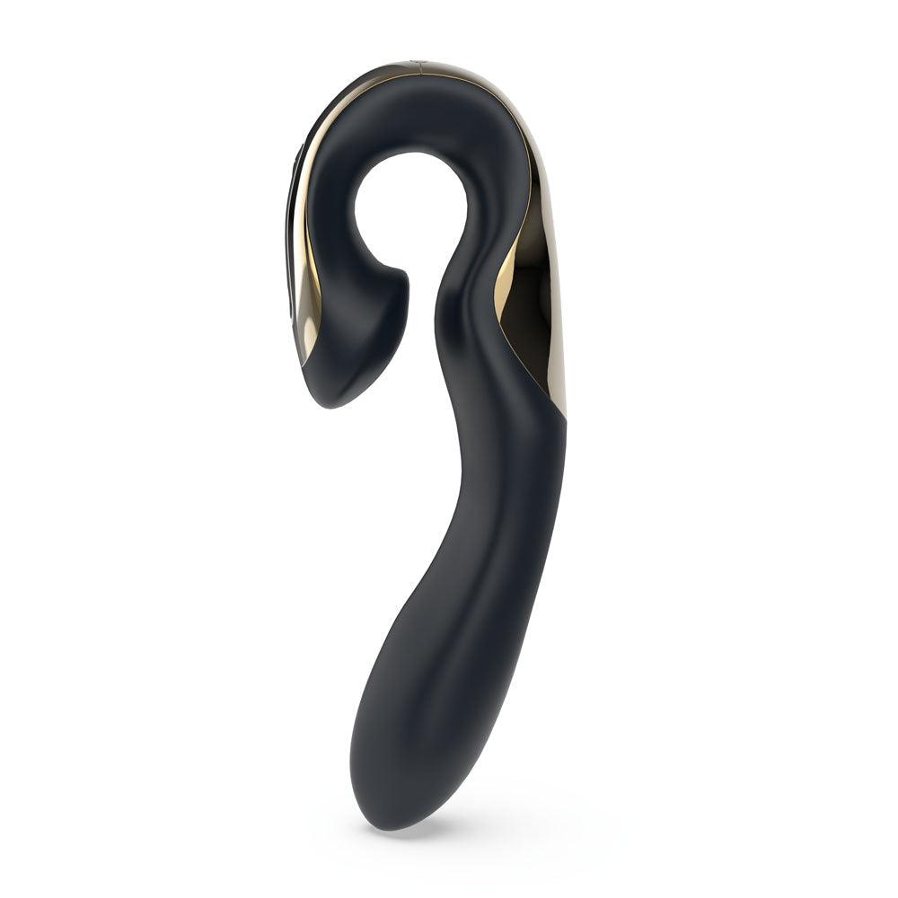 Zini Roae Special Edition - Black/Gold - Black/Gold 19.5 cm USB Rechargeable Vibrator - ZV011