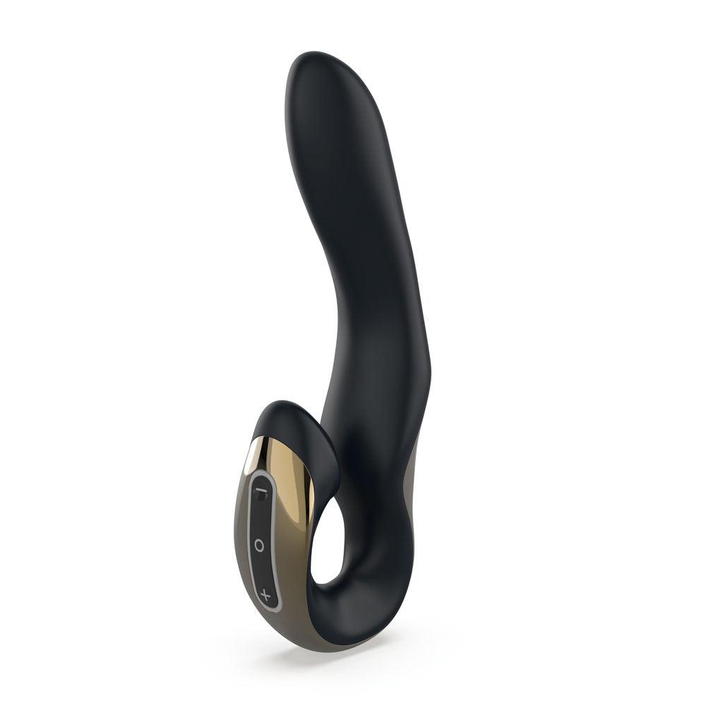 Zini Roae Special Edition - Black/Gold - Black/Gold 19.5 cm USB Rechargeable Vibrator - ZV011