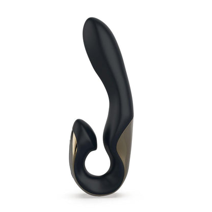 Zini Roae Special Edition - Black/Gold - Black/Gold 19.5 cm USB Rechargeable Vibrator - ZV011