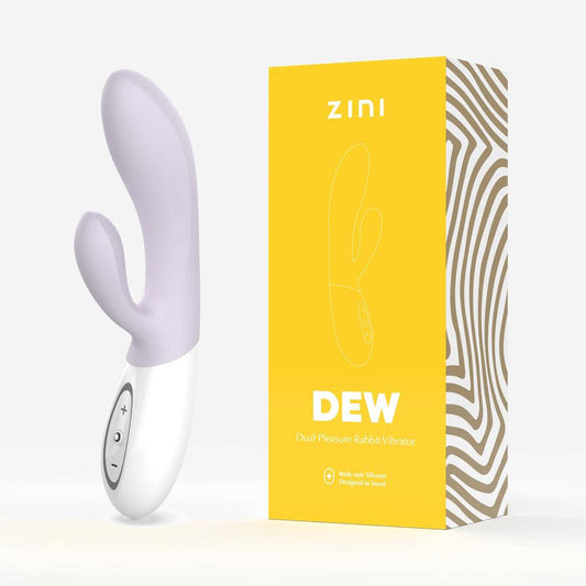 Zini Dew - Purple Hydrangea 20 cm USB Rechargeable Rabbit Vibrator - ZV201