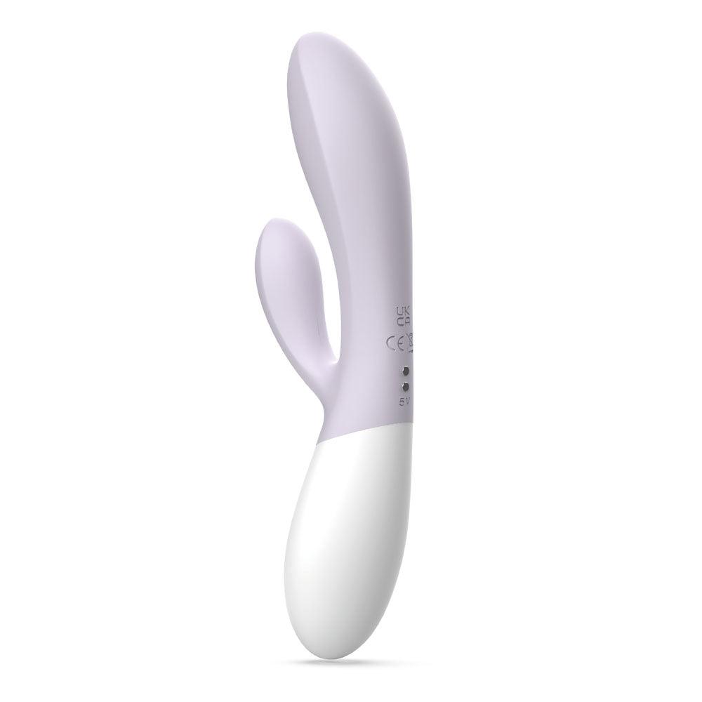 Zini Dew - Purple Hydrangea 20 cm USB Rechargeable Rabbit Vibrator - ZV201